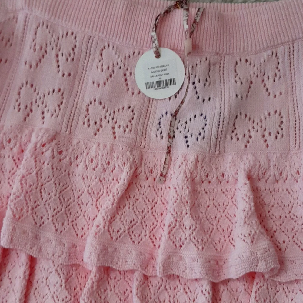 NEW LOVESHACKFANCY  Baudin Mini Skirt In Ballerina Pink Size XL - Picture 8 of 13